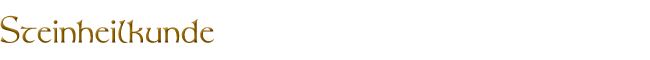 Steinheilkunde